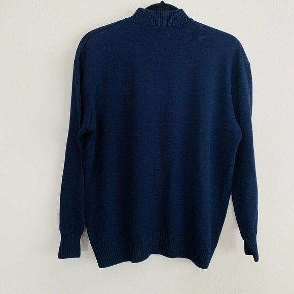 St. John Collection Knit Mock Neck Sailor Sweater - Picture 4 of 4